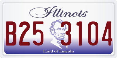 IL license plate B253104