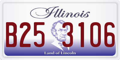 IL license plate B253106