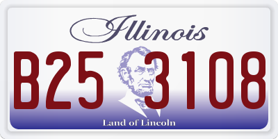 IL license plate B253108
