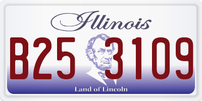 IL license plate B253109