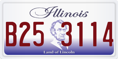 IL license plate B253114