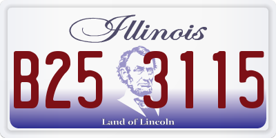 IL license plate B253115