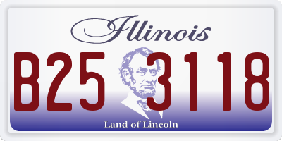 IL license plate B253118