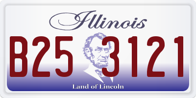 IL license plate B253121