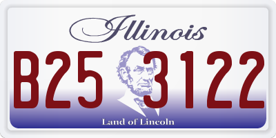 IL license plate B253122