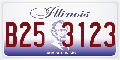 IL license plate B253123