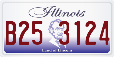 IL license plate B253124