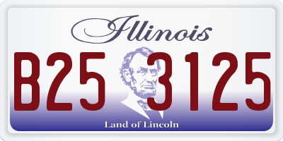 IL license plate B253125