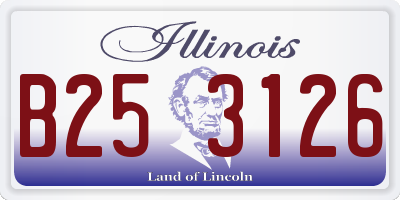 IL license plate B253126