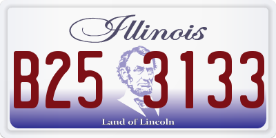 IL license plate B253133