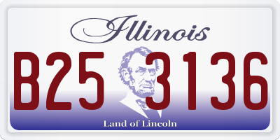 IL license plate B253136