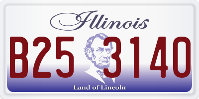 IL license plate B253140