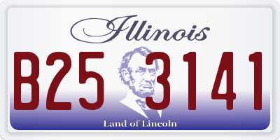 IL license plate B253141