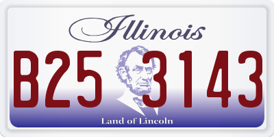 IL license plate B253143