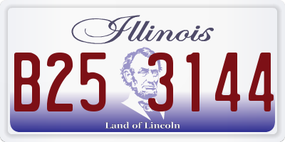 IL license plate B253144