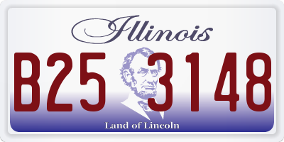 IL license plate B253148