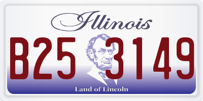 IL license plate B253149