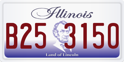 IL license plate B253150