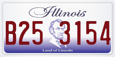 IL license plate B253154
