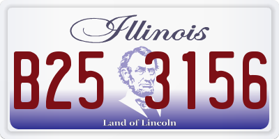 IL license plate B253156
