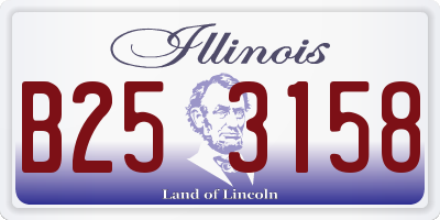 IL license plate B253158
