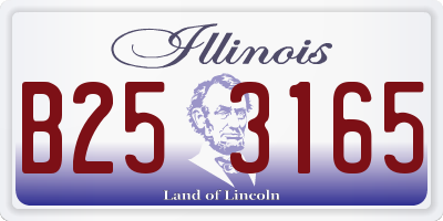 IL license plate B253165