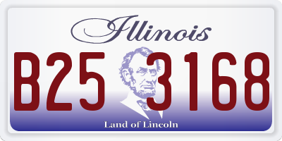 IL license plate B253168