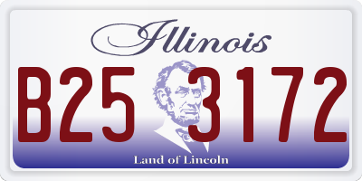 IL license plate B253172