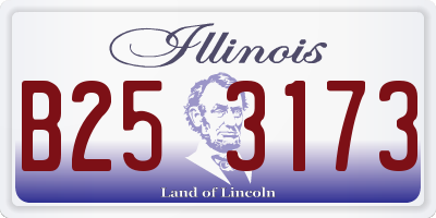 IL license plate B253173