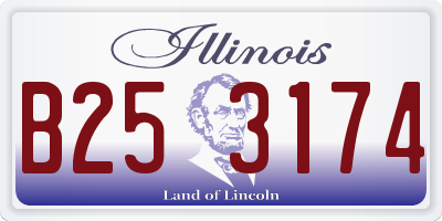 IL license plate B253174