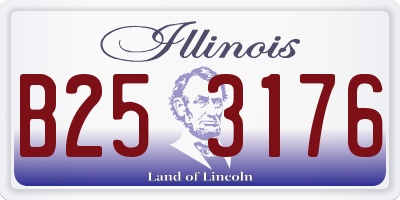 IL license plate B253176