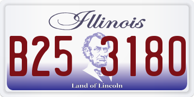 IL license plate B253180