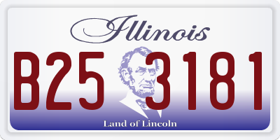 IL license plate B253181