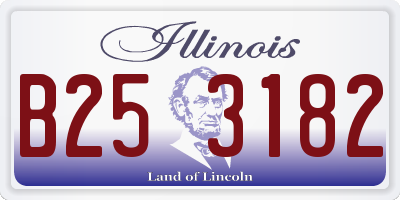 IL license plate B253182