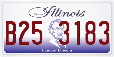 IL license plate B253183
