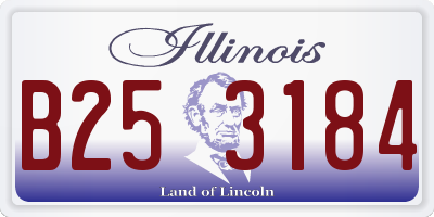 IL license plate B253184