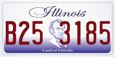 IL license plate B253185