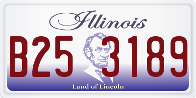 IL license plate B253189