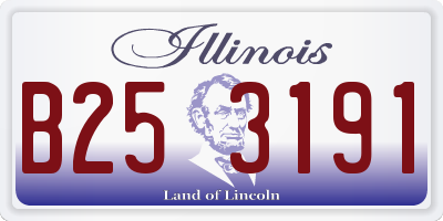 IL license plate B253191