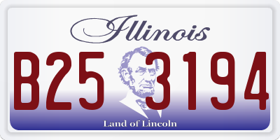 IL license plate B253194