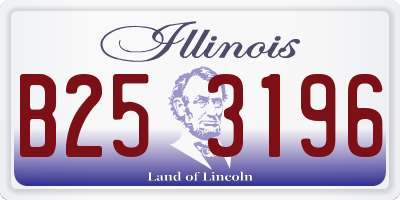 IL license plate B253196
