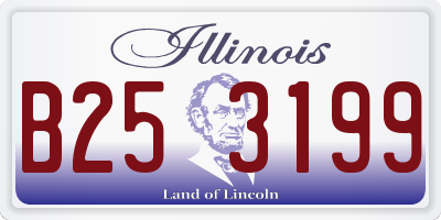 IL license plate B253199