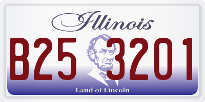 IL license plate B253201