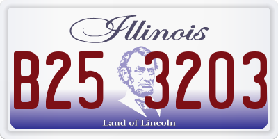 IL license plate B253203