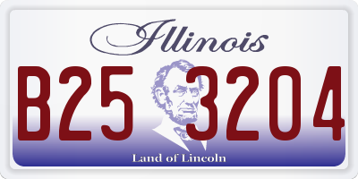 IL license plate B253204