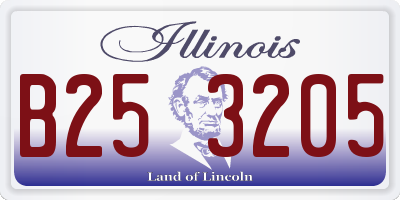 IL license plate B253205