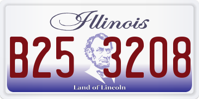 IL license plate B253208