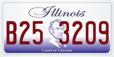 IL license plate B253209