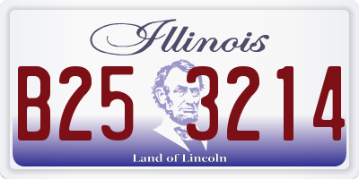 IL license plate B253214