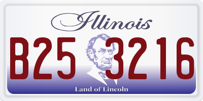 IL license plate B253216